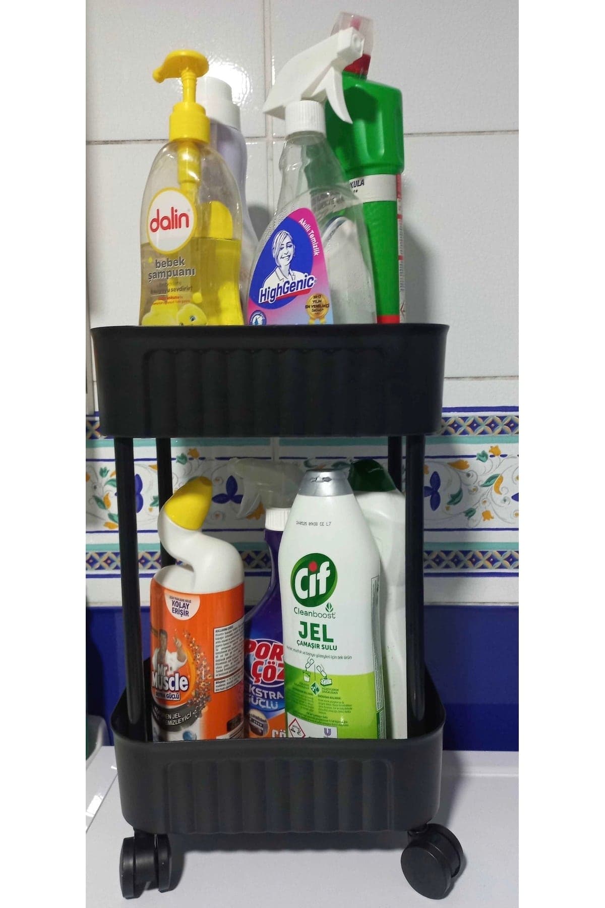 2 Katlı Tekerlekli Raf — görsel 5
